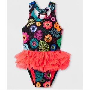 Floral one piece  swimsuit tutu Cat & Jack 5t